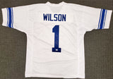 BYU Cougars Zach Wilson Autographed White Jersey Beckett BAS Stock #191150
