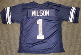 BYU Cougars Zach Wilson Autographed Navy Blue Jersey Beckett BAS Stock #191151