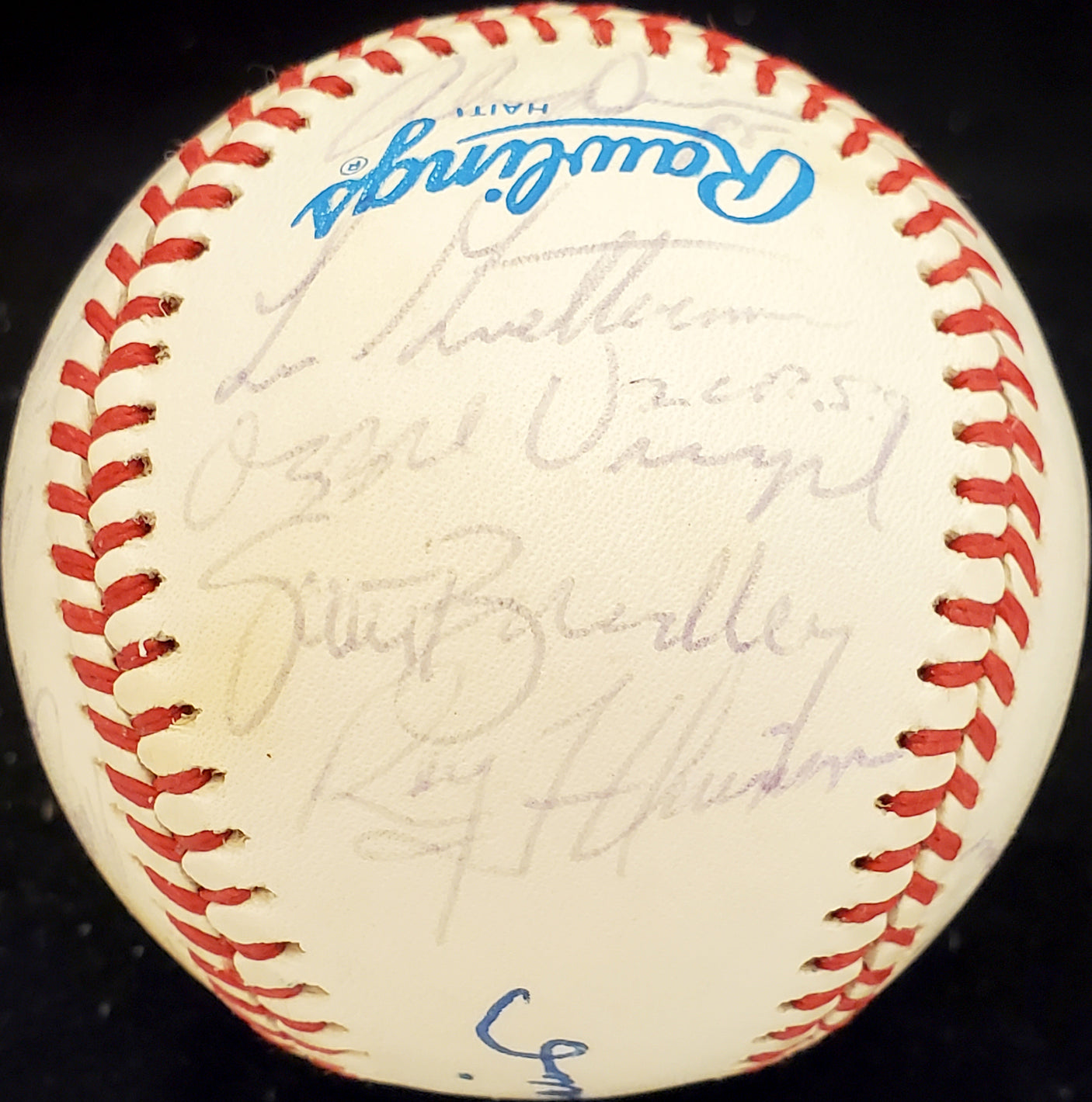 1986 Seattle Mariners Autographed Official AL Baseball With 25 Total Signatures Including Dick Williams SKU #192484