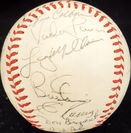 1978 Seattle Mariners Autographed Official AL Baseball With 26 Total Signatures Including Vada Pinson SKU #192495