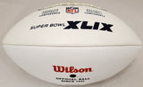 Unsigned White Wilson Super Bowl XLIX Logo Football SKU #192519