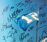 Seattle Seahawks Super Bowl XLVIII Champion Autographed Framed 20x30 Canvas Photo "SB XLVIII Champs!" With 42 Signatures Including Russell Wilson & Marshawn Lynch #/112 MCS Holo Stock #94470