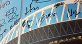 Seattle Seahawks Super Bowl XLVIII Champion Autographed Framed 20x30 Canvas Photo "SB XLVIII Champs!" With 42 Signatures Including Russell Wilson & Marshawn Lynch #/112 MCS Holo Stock #94470