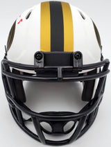 Trey Lance Autographed San Francisco 49ers Lunar Eclipse White Speed Mini Helmet Beckett BAS QR Stock #194736