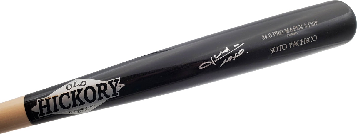Juan Soto Autographed Black Old Hickory Game Model Bat New York Mets Beckett BAS QR Stock #195176