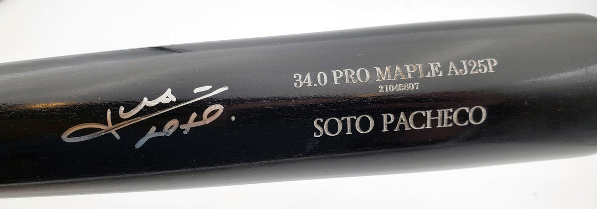 Juan Soto Autographed Black Old Hickory Game Model Bat New York Mets Beckett BAS QR Stock #195176