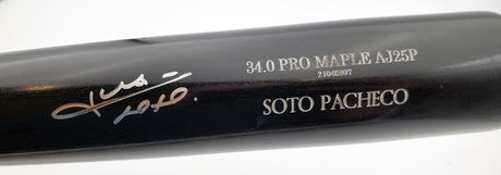 Juan Soto Autographed Black Old Hickory Game Model Bat New York Mets Beckett BAS QR Stock #195176