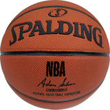 Damian Lillard Autographed Official Spalding Portland Trail Blazers White Logo Basketball Beckett BAS Stock #195278
