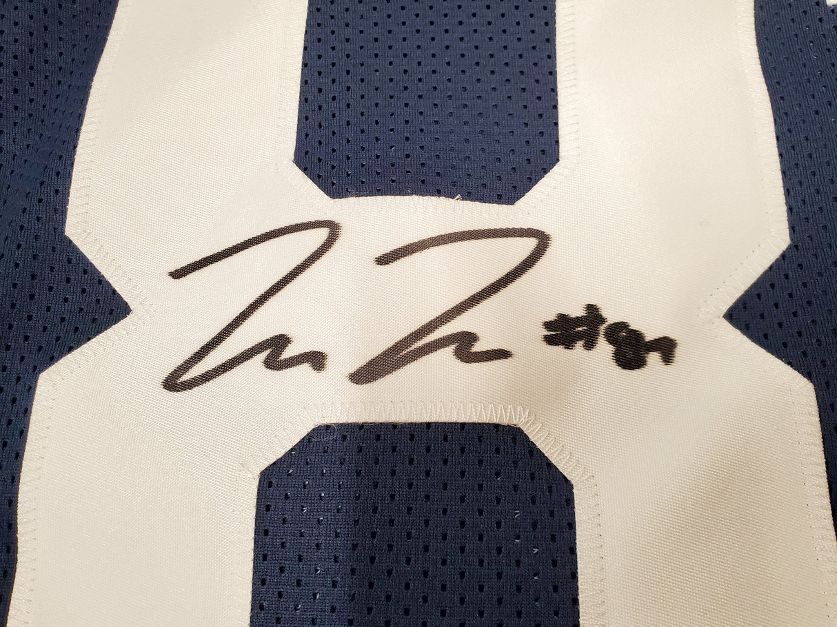 Penn State Nittany Lions Pat Freiermuth Autographed Blue Jersey Beckett BAS Stock #195774