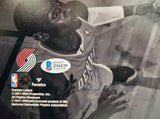 Damian Lillard Autographed 16x20 Photo Portland Trail Blazers Spotlight Dunk Beckett BAS Stock #195897