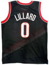 Portland Trail Blazers Damian Lillard Autographed Black Jersey Beckett BAS Stock #195942