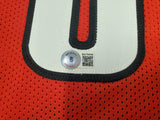 Portland Trail Blazers Damian Lillard Autographed Red Jersey Beckett BAS Stock #195943