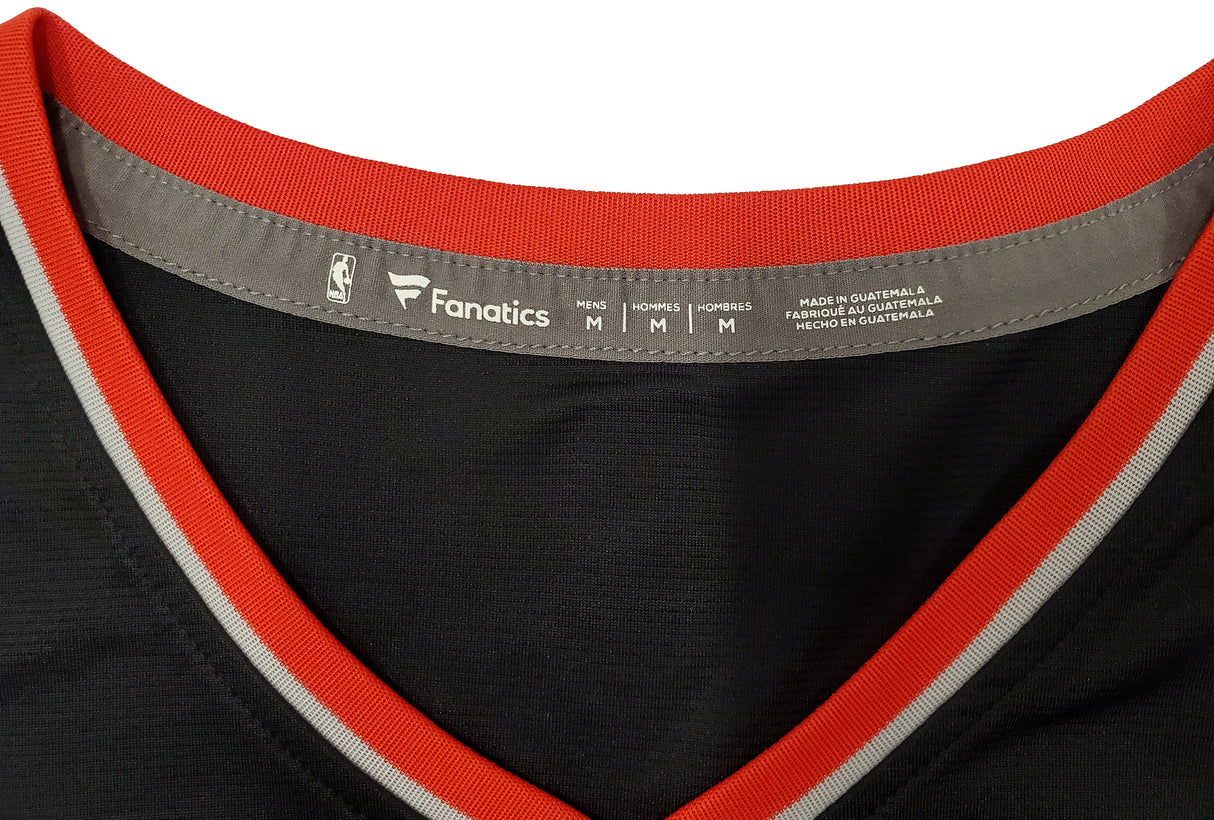Portland Trail Blazers Damian Lillard Autographed Black Fanatics Jersey Size M Beckett BAS Stock #196412