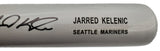 Jarred Kelenic Autographed Gray Rawlings Game Model Bat Seattle Mariners Beckett BAS Stock #196502