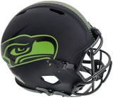 Unsigned Seattle Seahawks Eclipse Black Authentic Speed Full Size Helmet Stock #196508