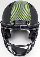 Unsigned Seattle Seahawks Eclipse Black Authentic Speed Full Size Helmet Stock #196508