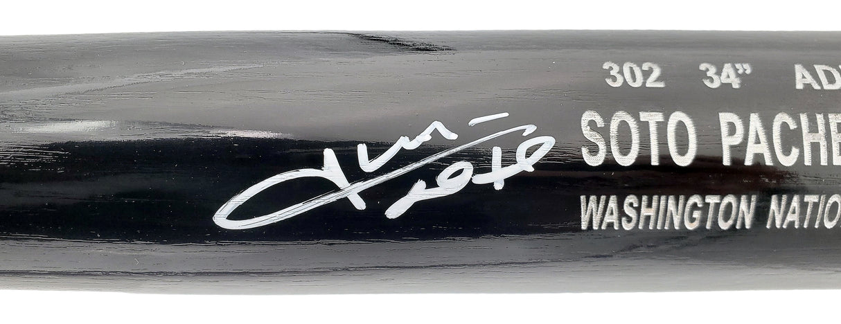 Juan Soto Autographed Black Rawlings Game Model Bat New York Mets Signed In White Beckett BAS QR Stock #196956
