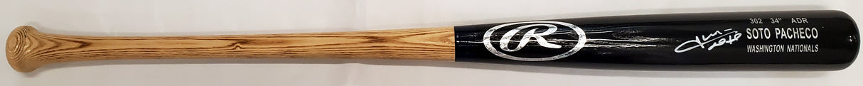 Juan Soto Autographed Black Rawlings Game Model Bat New York Mets Signed In White Beckett BAS QR Stock #196956
