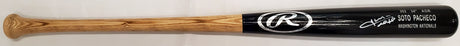 Juan Soto Autographed Black Rawlings Game Model Bat New York Mets Signed In White Beckett BAS QR Stock #196956