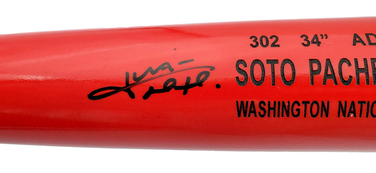 Juan Soto Autographed Red Rawlings Game Model Bat New York Mets Beckett BAS QR Stock #196958