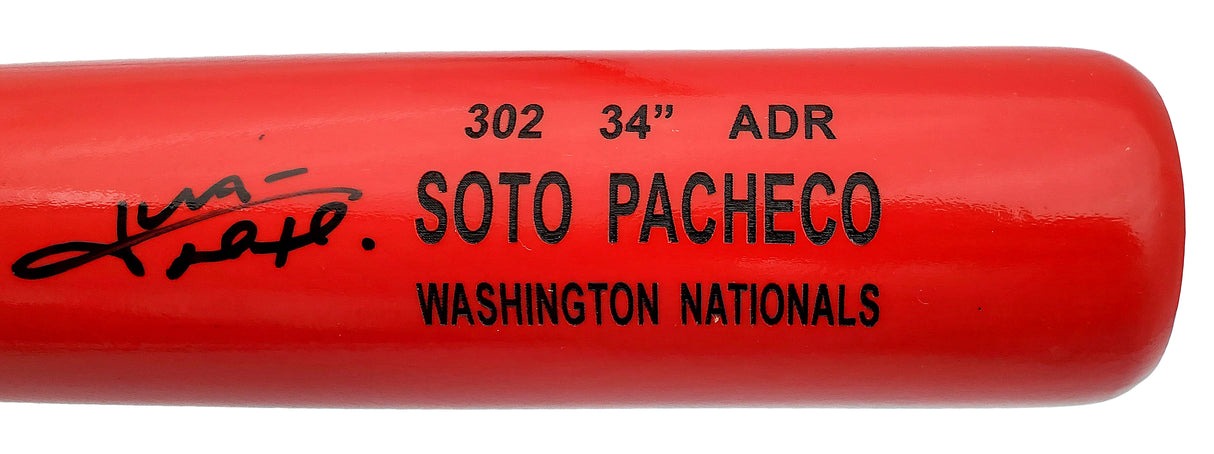 Juan Soto Autographed Red Rawlings Game Model Bat New York Mets Beckett BAS QR Stock #196958