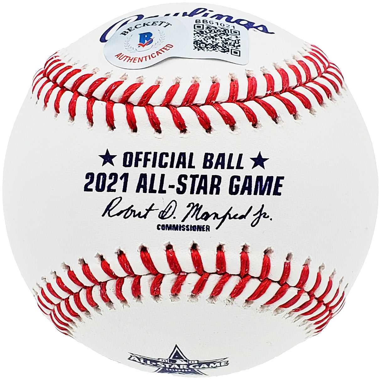 Vladimir Guerrero Jr. Autographed Official 2021 All Star Game Baseball Toronto Blue Jays "2021 ASG MVP" Beckett BAS Stock #197031