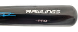 Vladimir Guerrero Jr. Autographed Black Rawlings Bat Toronto Blue Jays In Blue Beckett BAS Stock #197028