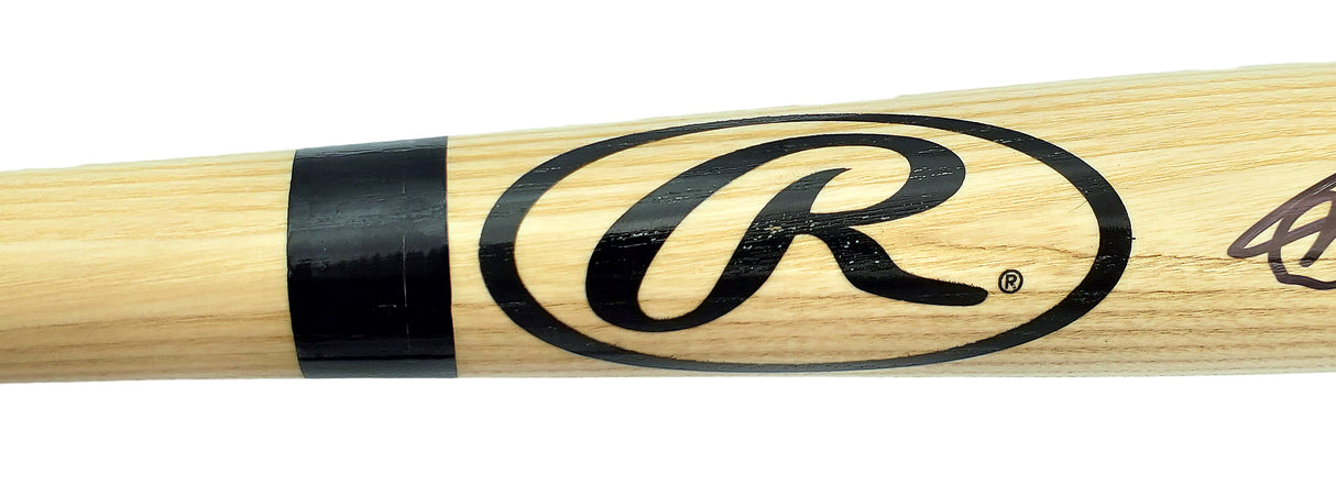 Vladimir Guerrero Jr. Autographed Blonde Rawlings Bat Toronto Blue Jays Beckett BAS Stock #197029