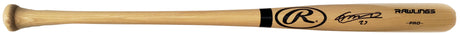 Vladimir Guerrero Jr. Autographed Blonde Rawlings Bat Toronto Blue Jays Beckett BAS Stock #197029