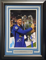 Mason Mount Autographed Framed 11x14 Photo Chelsea F.C. Beckett BAS Stock #197148