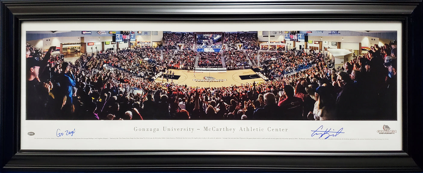 Corey Kispert Autographed Framed Panoramic Photo Gonzaga Bulldogs "Go Zags!" MCS Holo Stock #197173