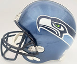 Unsigned Seattle Seahawks Blue Replica Throwback (2002-2011) Full Size Helmet Stock #90886