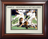 Mahogany Framed 8x10 Photo Framing Kit With 11x14 Option Stock #200319