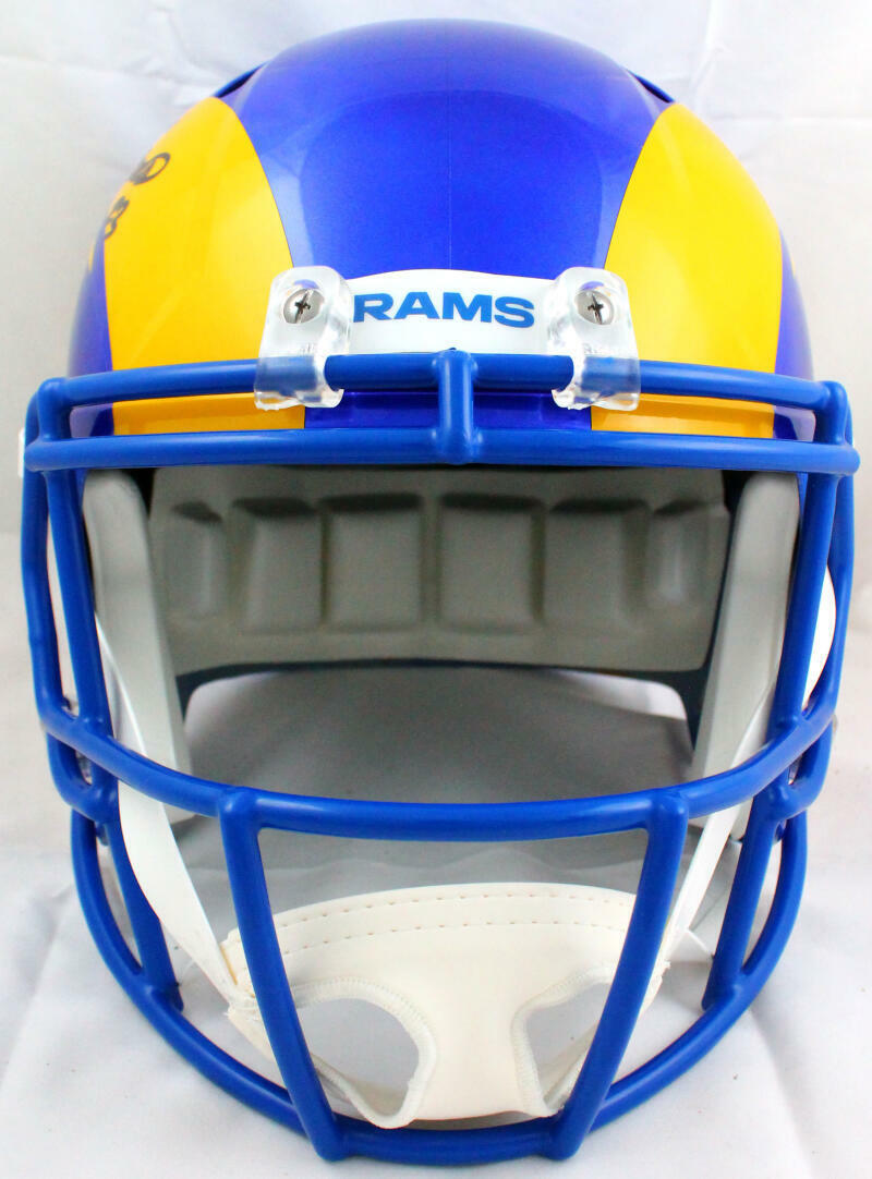 Cam Akers Autographed Los Angeles Rams F/S 2020 Speed Helmet-Beckett W Hologram