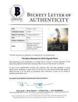 The Space Between Us (4) Butterfield, Robertson, +2 Signed 12x18 Photo BAS