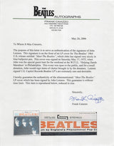 John Lennon Authentic Signed Meet The Beatles Album Cover Caiazzo & BAS #A57923