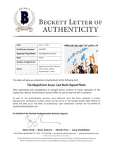 The Magnificent Seven (3) Garcia-Rulfo, Sensmeier + 1 Signed 12x18 Photo BAS