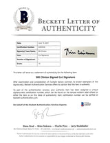 Bill Clinton Signed 5.5x6.5 Letter Auto Graded Gem Mint 10! BAS #AA03542