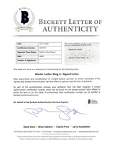 Martin Luther King Jr. Signed 8.5x11 1966 Letter On SCLC Letterhead BAS #AA03721