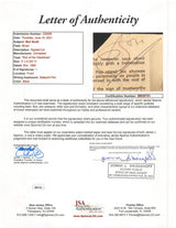 Bon Scott AC/DC Authentic Signed 3x6.75 Cut Signature Autographed JSA #BB39751
