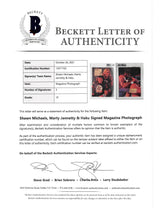 WWE (3) Michaels, Jannetty & Haku Signed 8x11 Magazine Page Autos 10 BAS Slabbed
