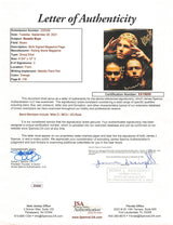 Beastie Boys Ad-Rock, MCA, and Mike D Signed 9.75x12 Magazine Page JSA #XX19659