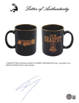 Magic Shaquille O'Neal Signed Shaqpot 1992 NBA Draft Coffee Mug BAS Wit #WP79163
