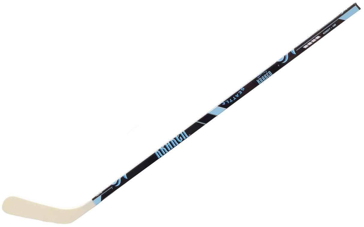 Seattle Kraken Unsigned Black Franklin 48" Hockey Stick Right Stick Stock #201703