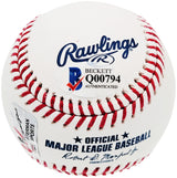 Pete Rose Autographed Official MLB Baseball Cincinnati Reds Beckett BAS Stock #159217