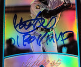 Ichiro Suzuki Autographed 2001 Bowman Chrome Refractor Rookie Card #351 Seattle Mariners PSA 8 Auto Grade Gem Mint 10 "01 ROY MVP" PSA/DNA #63680004