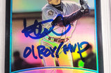 Ichiro Suzuki Autographed 2001 Bowman Chrome Refractor Japanese Rookie Card #351 Seattle Mariners Auto Grade Gem Mint 10 "01 ROY/MVP" Beckett BAS #14129071