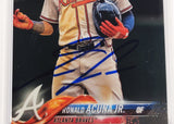 Ronald Acuna Jr. Autographed 2018 Topps Chrome Update Rookie Card #HMT25 Atlanta Braves PSA 10 Auto Grade Mint 9 PSA/DNA #56463085