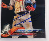 Ronald Acuna Jr. Autographed 2018 Topps Chrome Update Rookie Card #HMT25 Atlanta Braves PSA 9 Auto Grade Mint 9 PSA/DNA #56463089