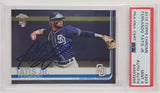 Fernando Tatis Jr. Autographed 2019 Topps Chrome Rookie Card #203 San Diego Padres PSA 9 (Bubbling) PSA/DNA #64993266